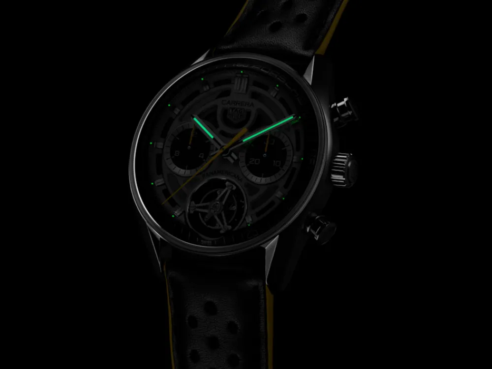 Carrera Chronograph Tourbillon x Porsche Panamericana^TAG Heuer New